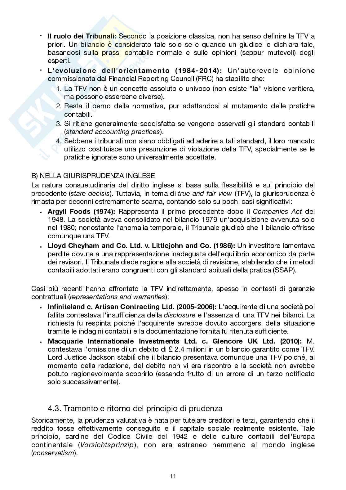 Riassunto esame Ragioneria, Prof. Baldissera Annalisa, libro consigliato  Il bilancio di esercizio delle imprese, Canziani Pag. 16