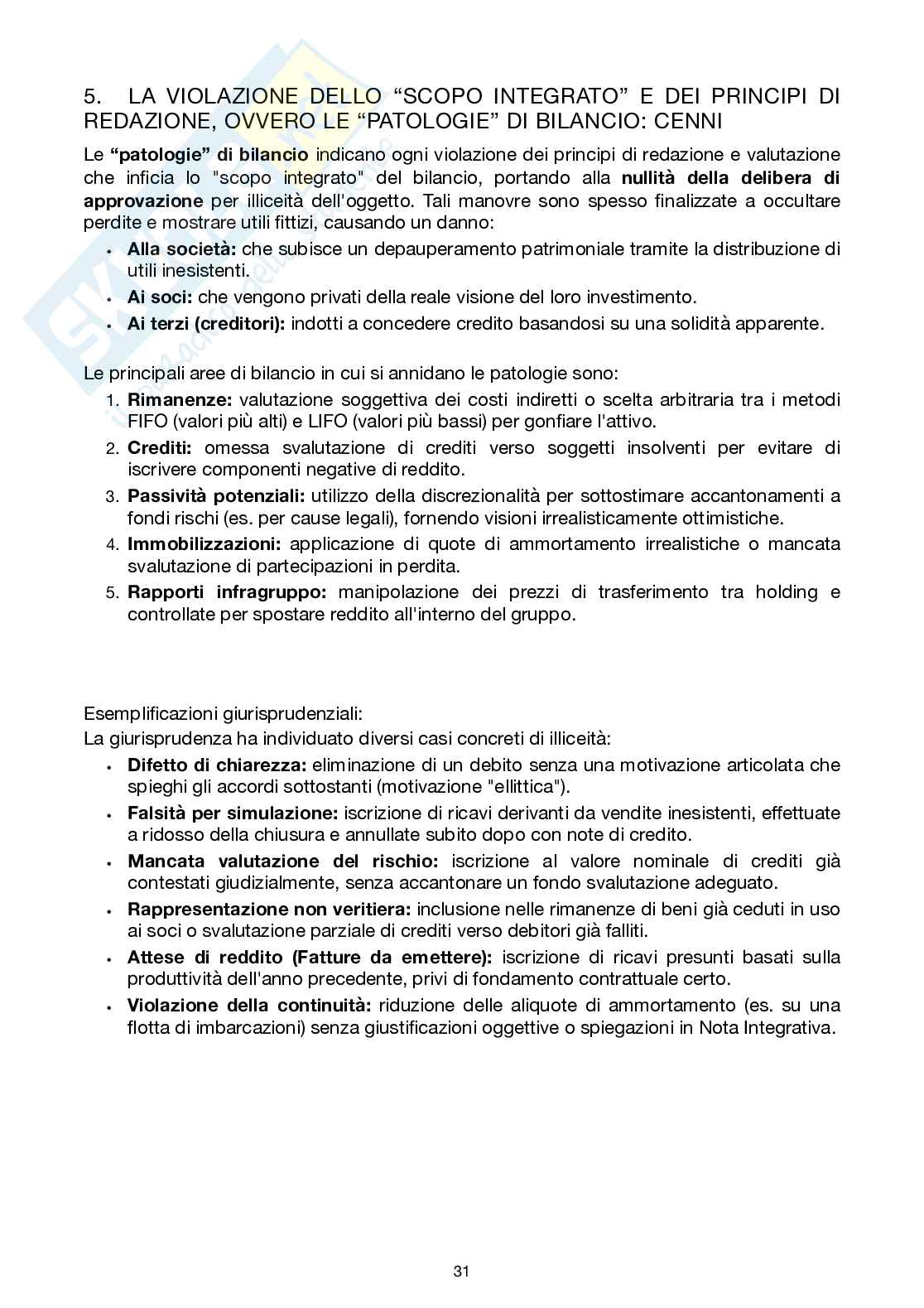 Riassunto esame Ragioneria, Prof. Baldissera Annalisa, libro consigliato  Il bilancio di esercizio delle imprese, Canziani Pag. 36
