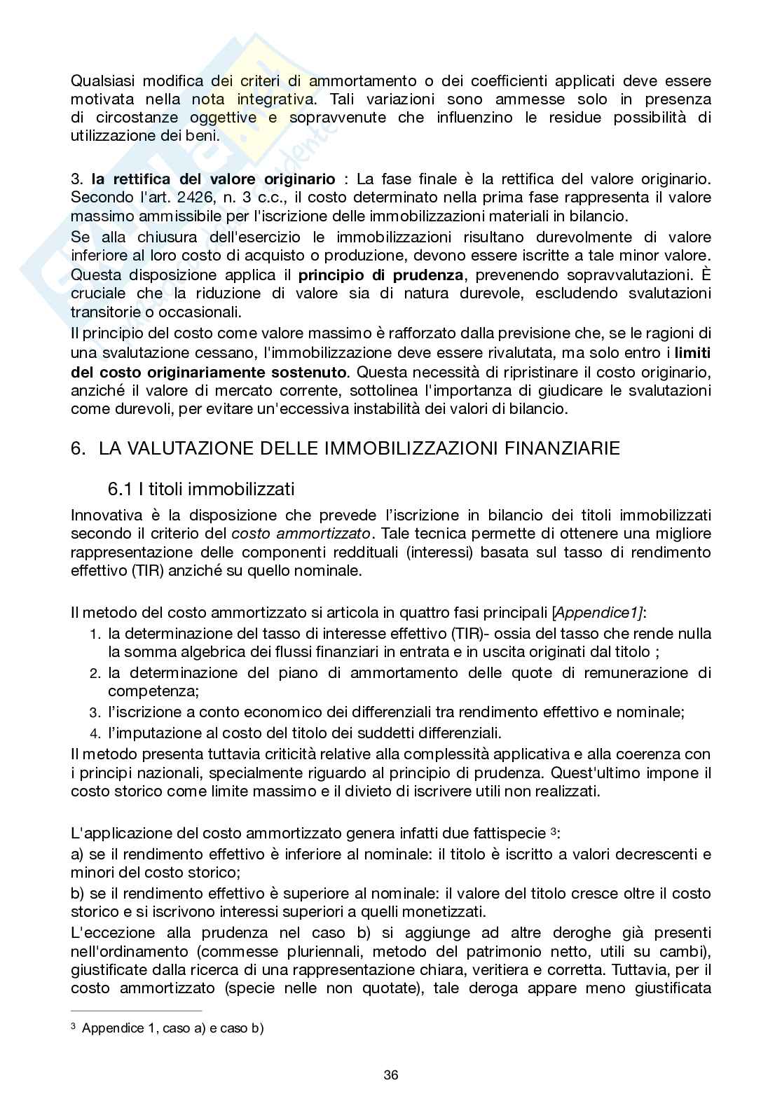 Riassunto esame Ragioneria, Prof. Baldissera Annalisa, libro consigliato  Il bilancio di esercizio delle imprese, Canziani Pag. 41