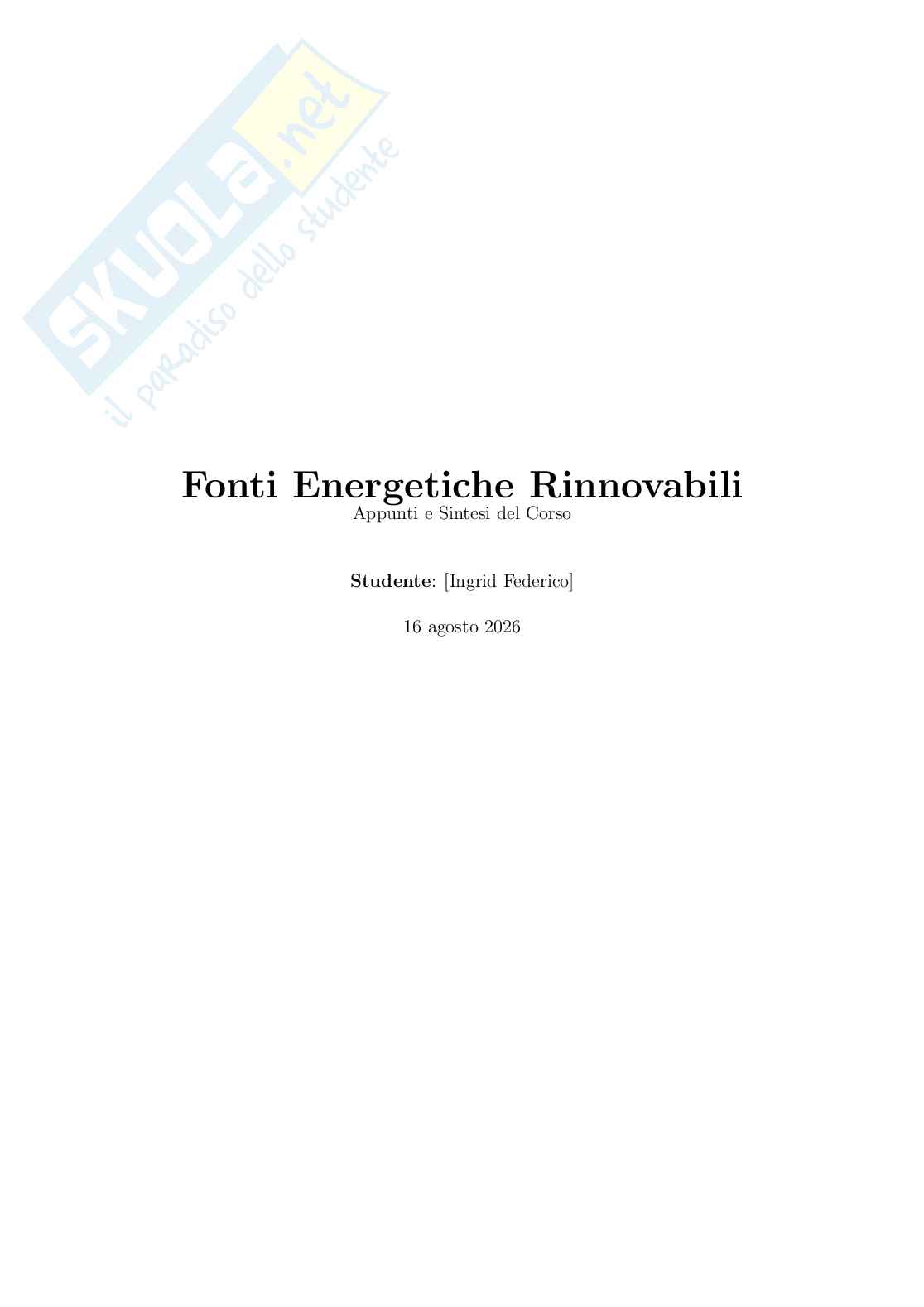 Fonti energetiche rinnovabili Pag. 6