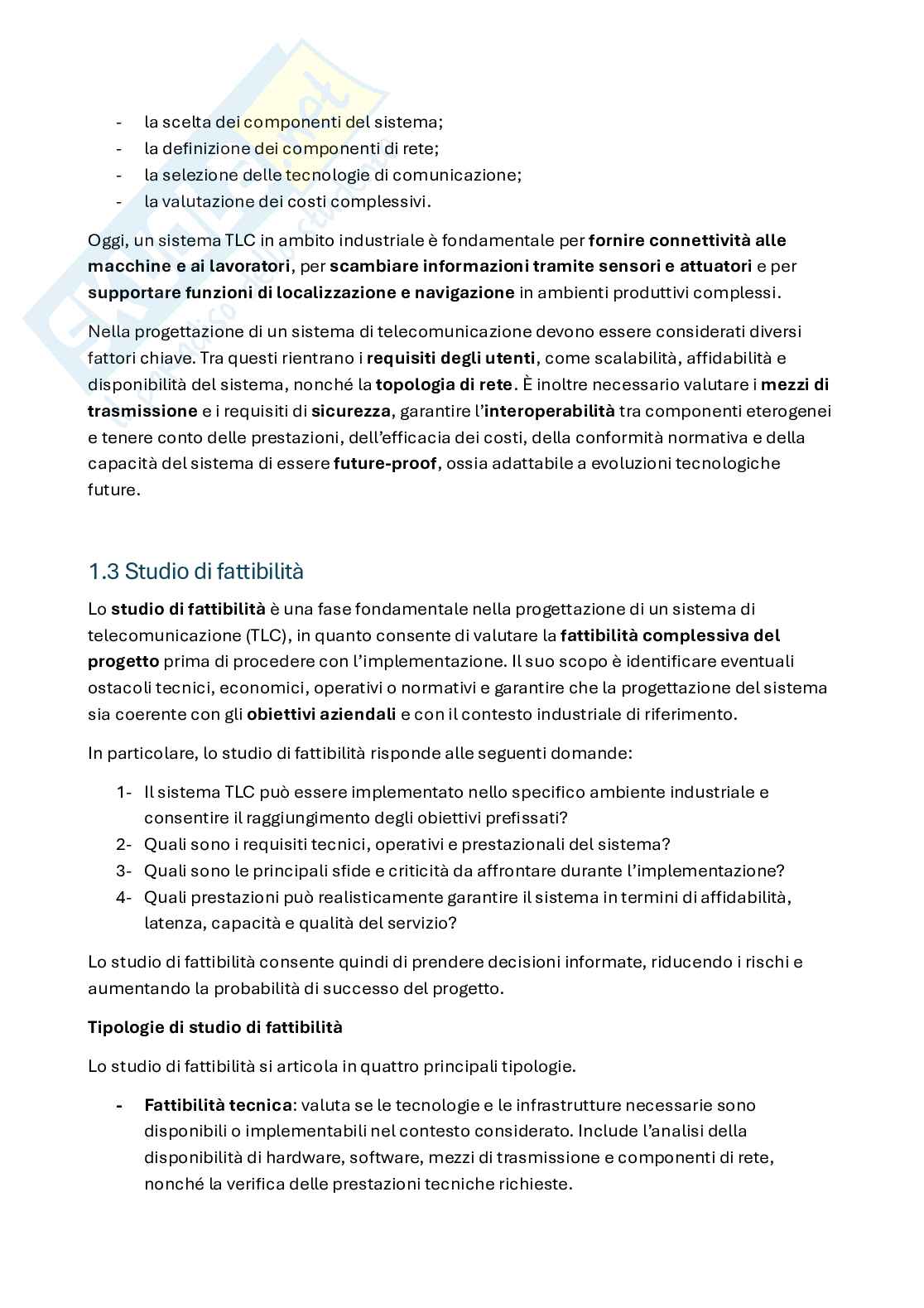 Appunti riassuntivi Design of ict systems for business management and production Pag. 2