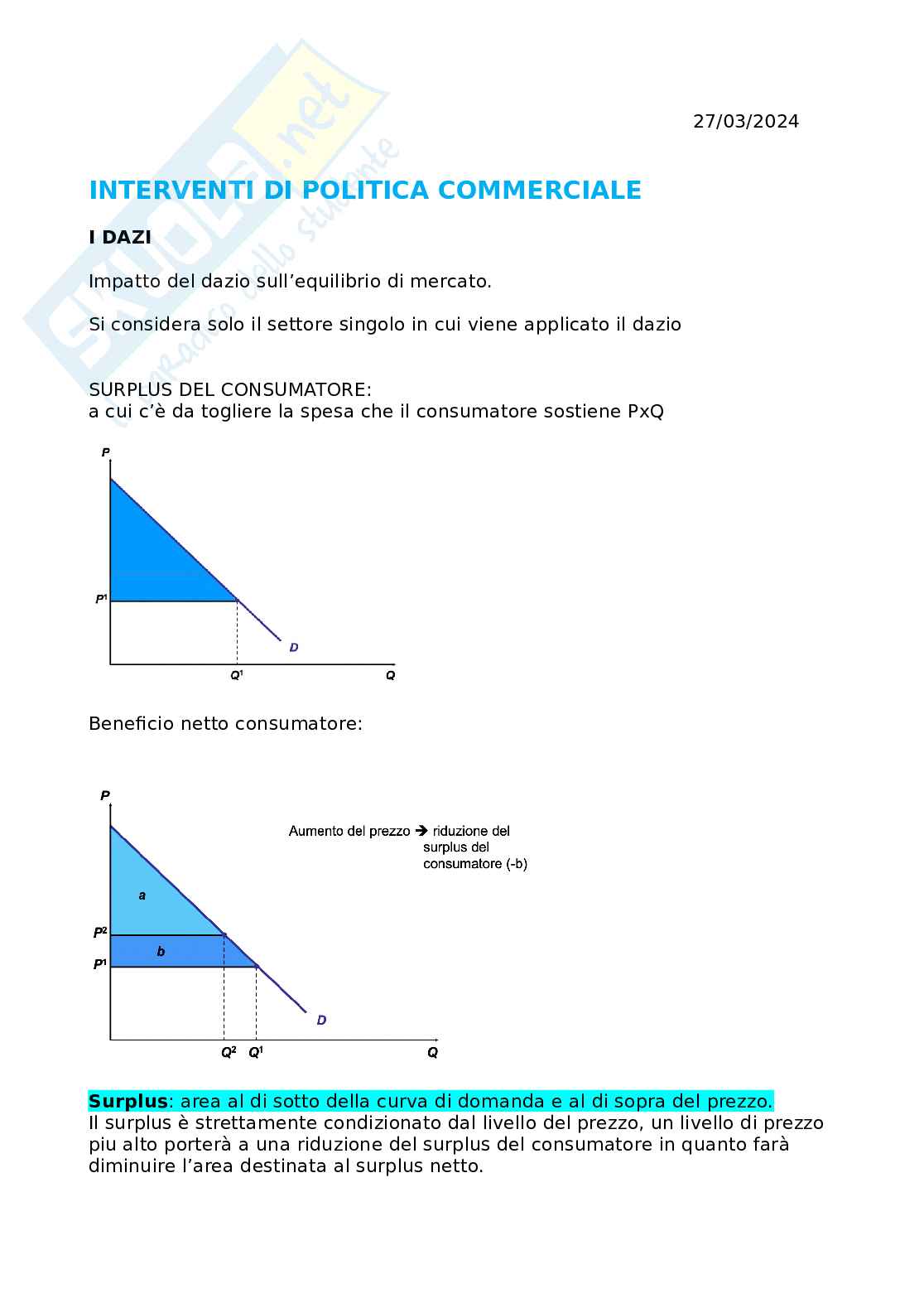 Appunti presi a lezione corso Economia internazionale Pag. 21