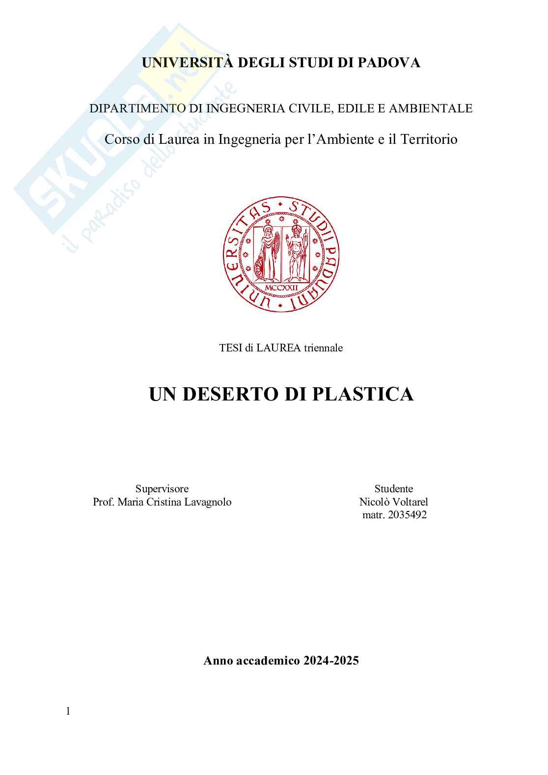 Deserto di plastica Pag. 1