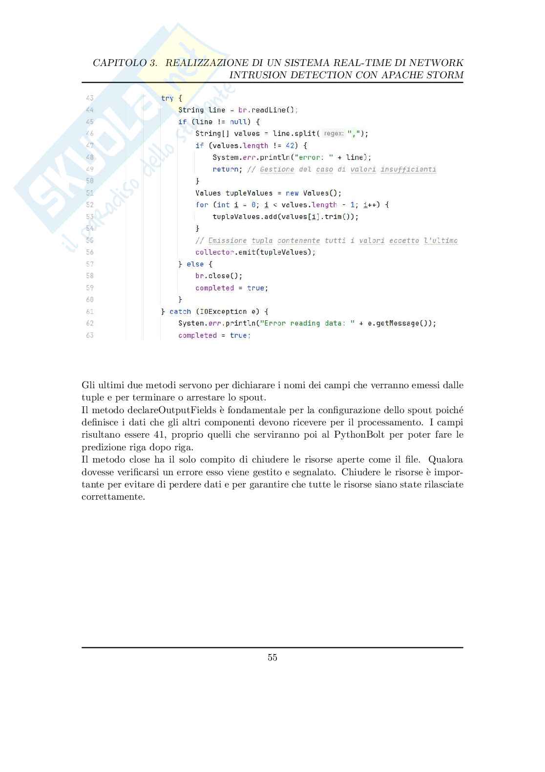 Utilizzo del framework Storm per la realizzazione di un sistema real-time di network intrusion detection Pag. 56