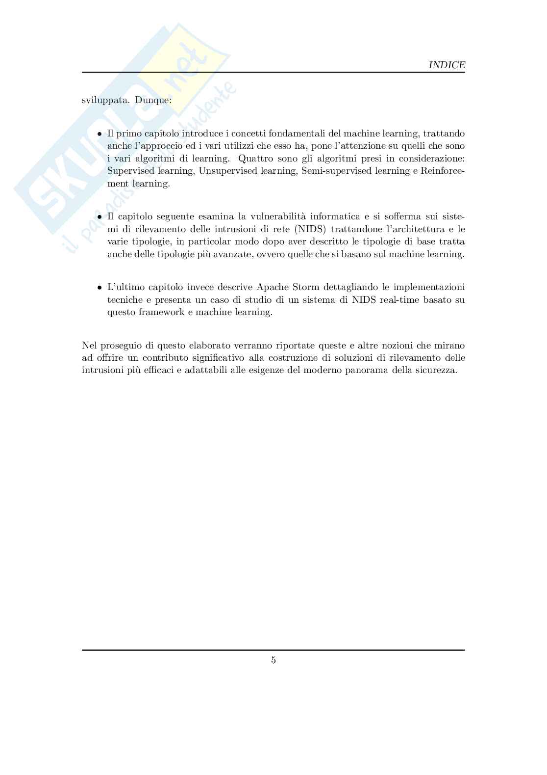 Utilizzo del framework Storm per la realizzazione di un sistema real-time di network intrusion detection Pag. 6