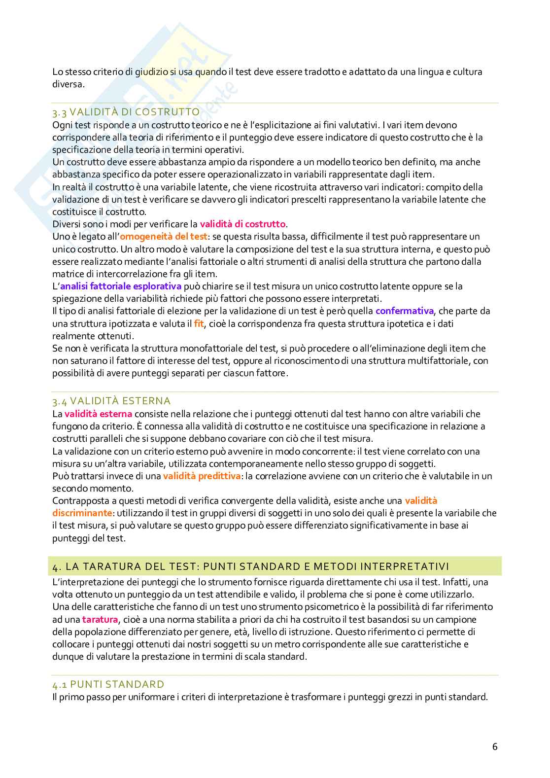 Riassunto esame Psicometria, Prof. Di Nuovo Santo, libro consigliato Misurare la mente, Di nuovo  Pag. 6