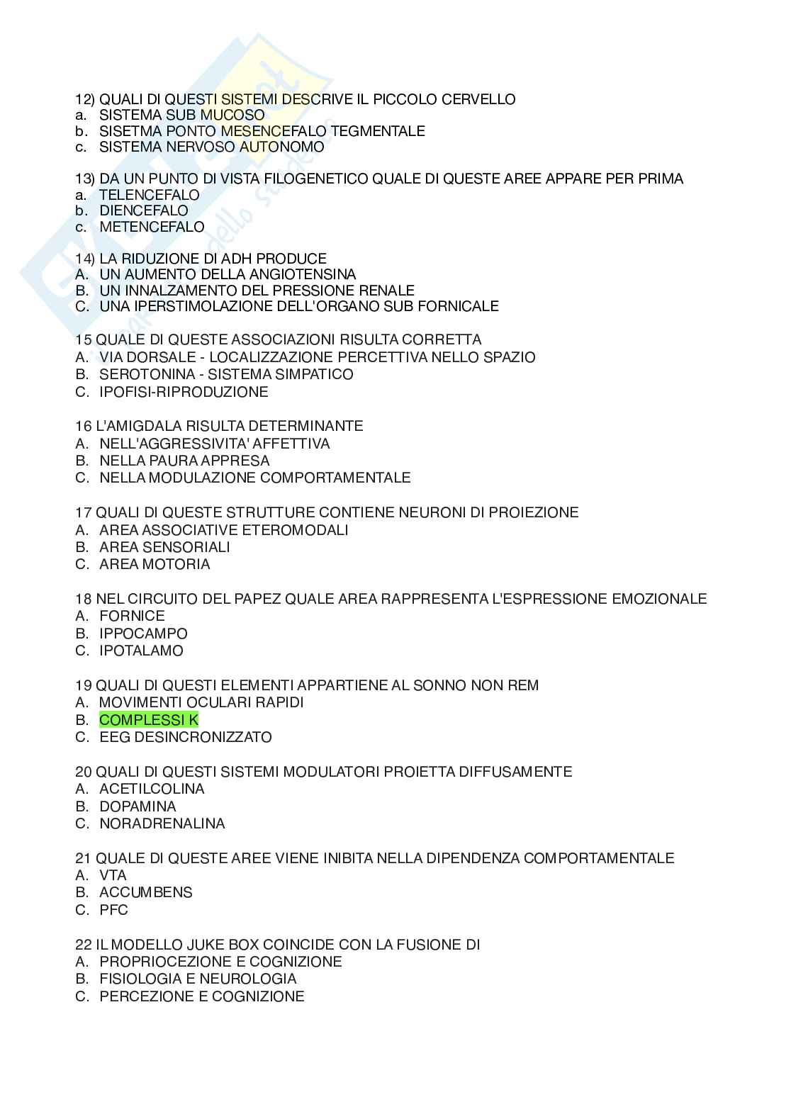 Domande Neuroscienze Pag. 2
