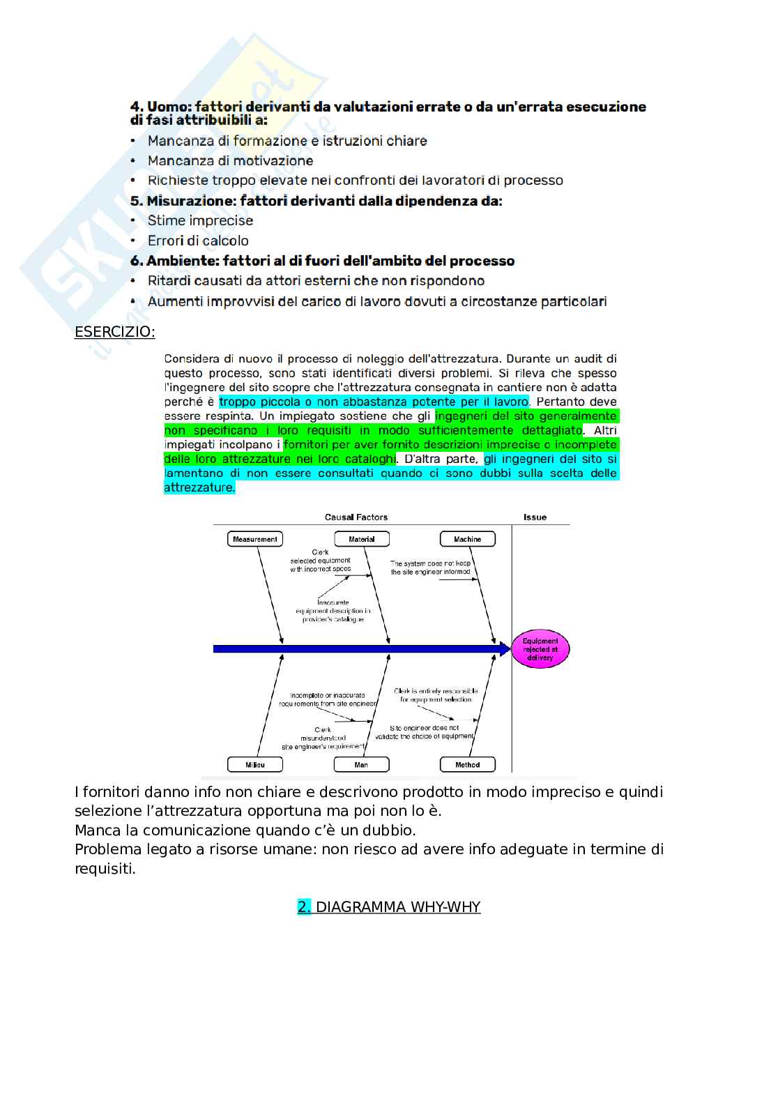 Appunti prima parte di Gestione delle operations  Pag. 56