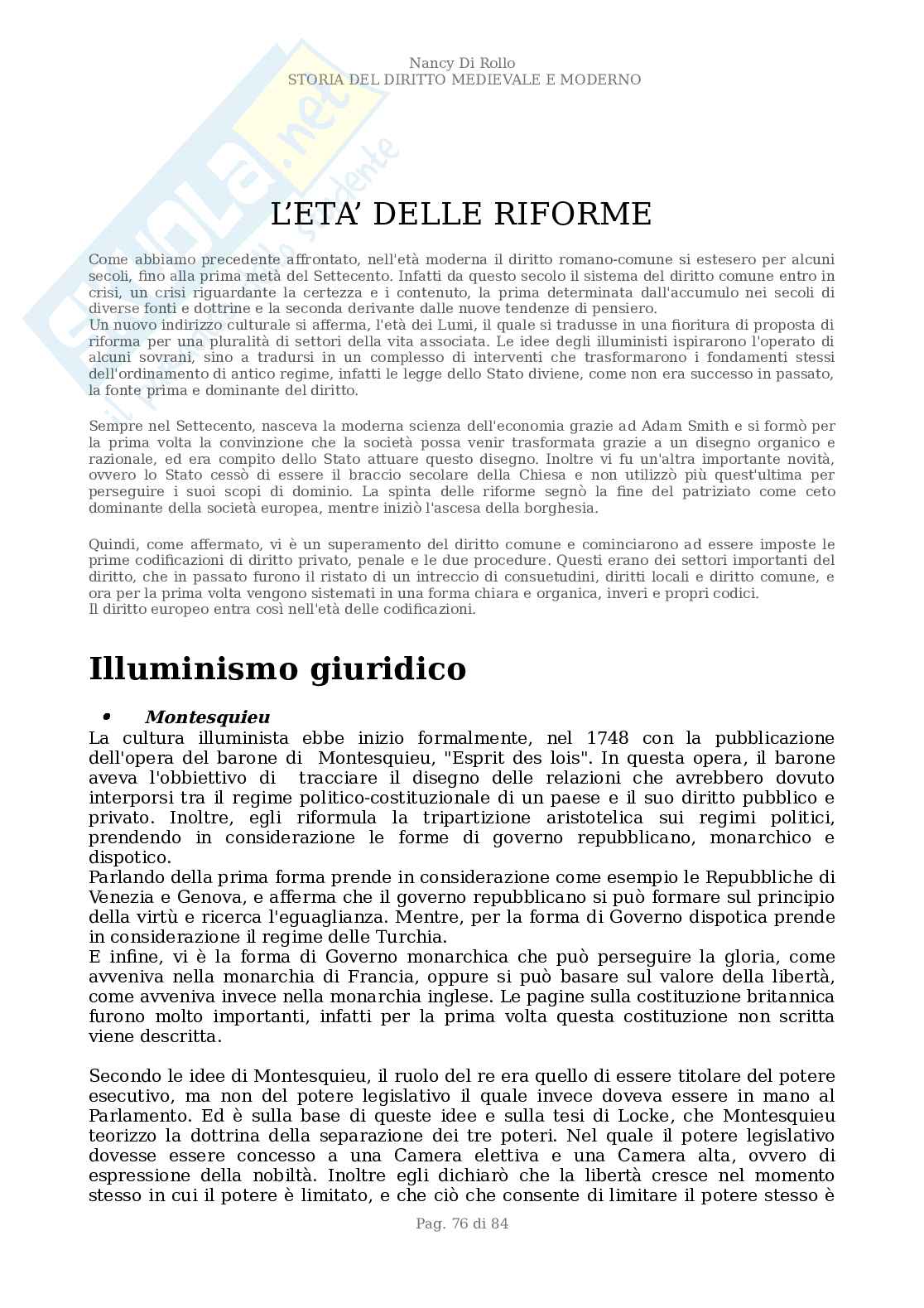 Storia Del Diritto Medievale E Moderno Riassunti