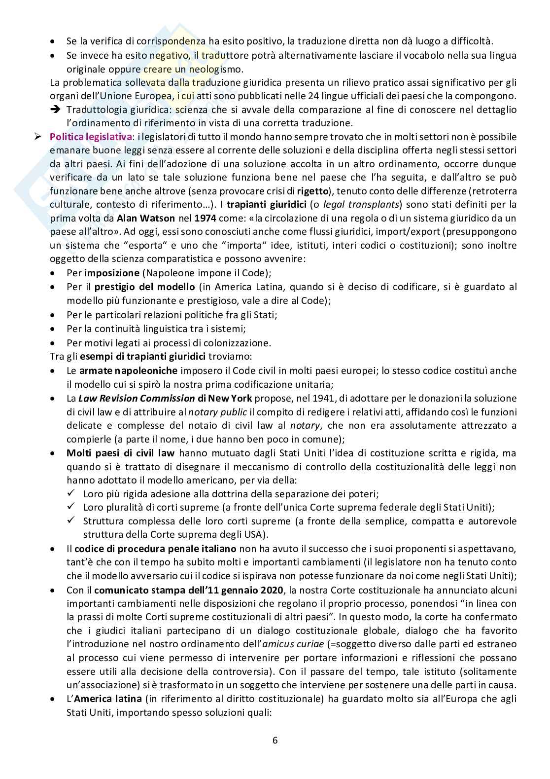 Riassunto esame Sistemi giuridici comparati , Prof. Benvenuti Sara, libro consigliato La tradizione giuridica occidentale - 7° edizione, Varano, Barsotti Pag. 6