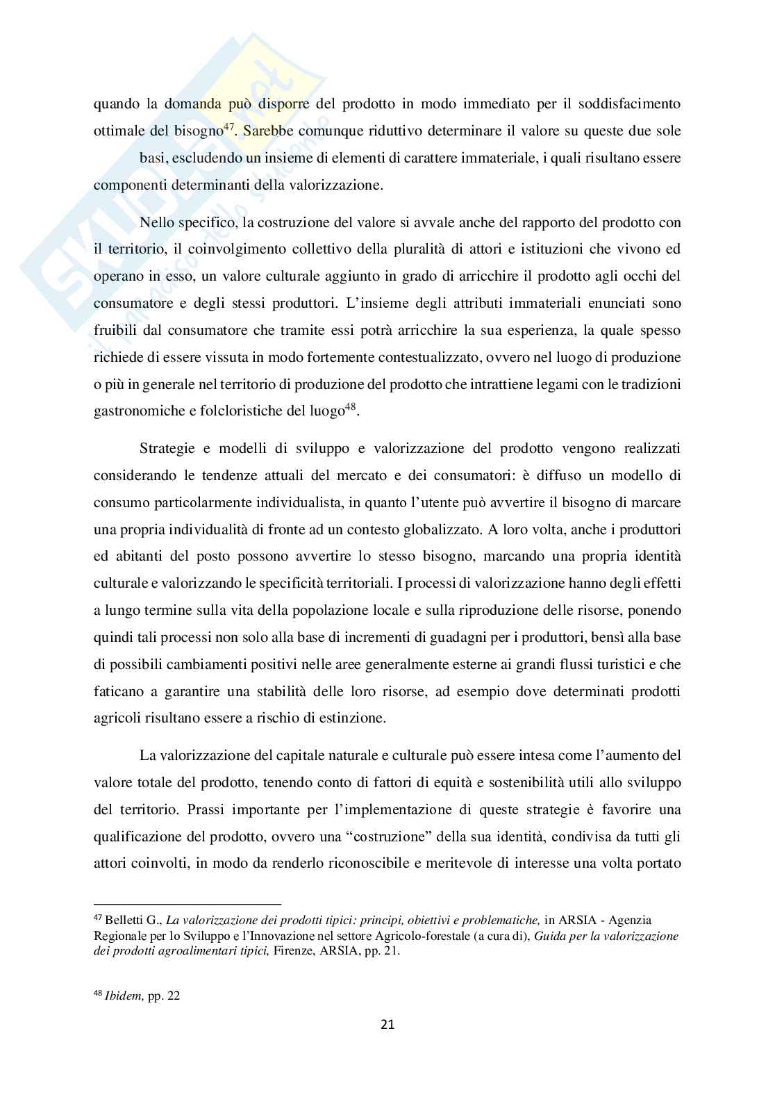 Enogastronomia ed esperienza turistica nelle comunità ospitali Pag. 21