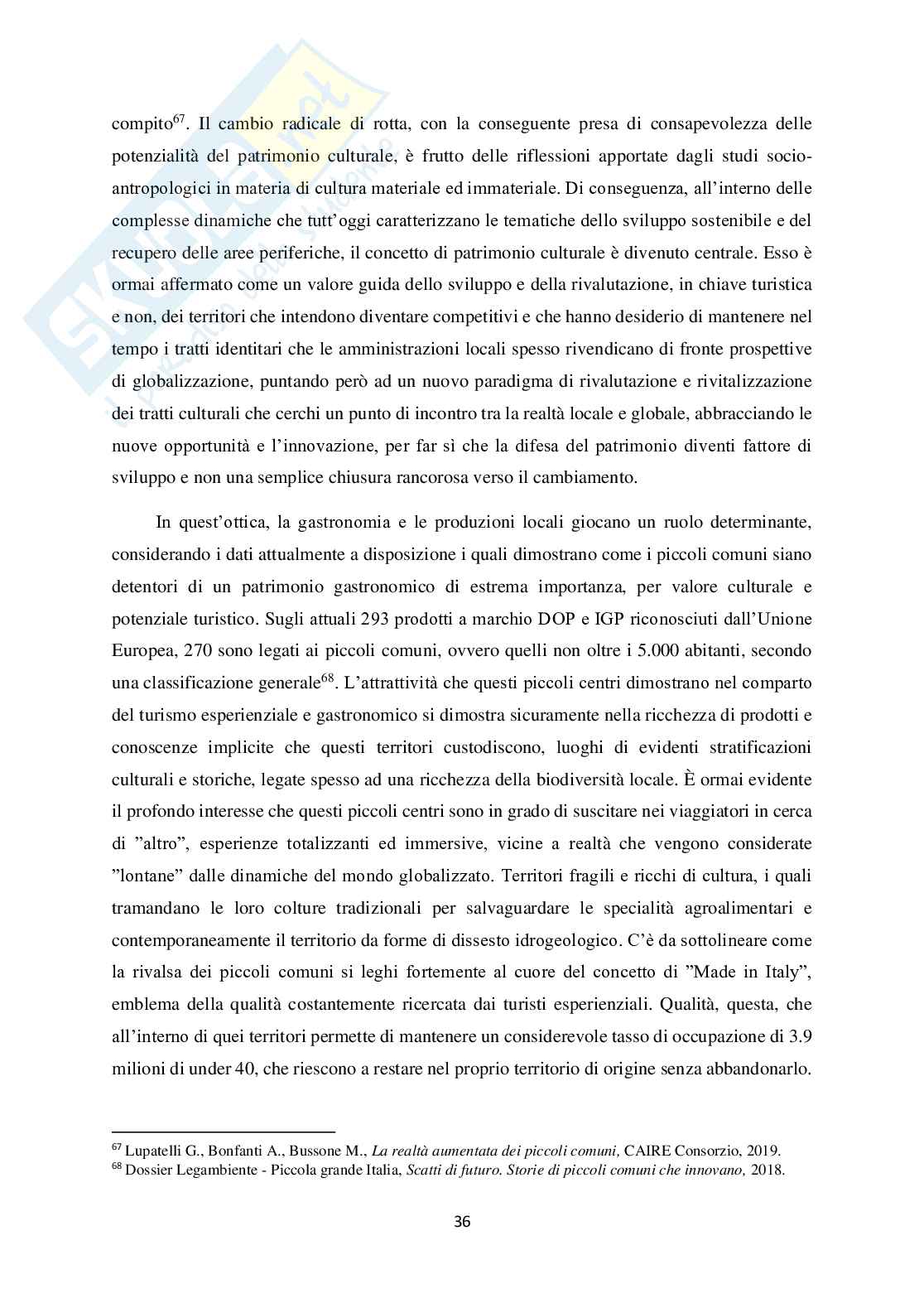 Enogastronomia ed esperienza turistica nelle comunità ospitali Pag. 36