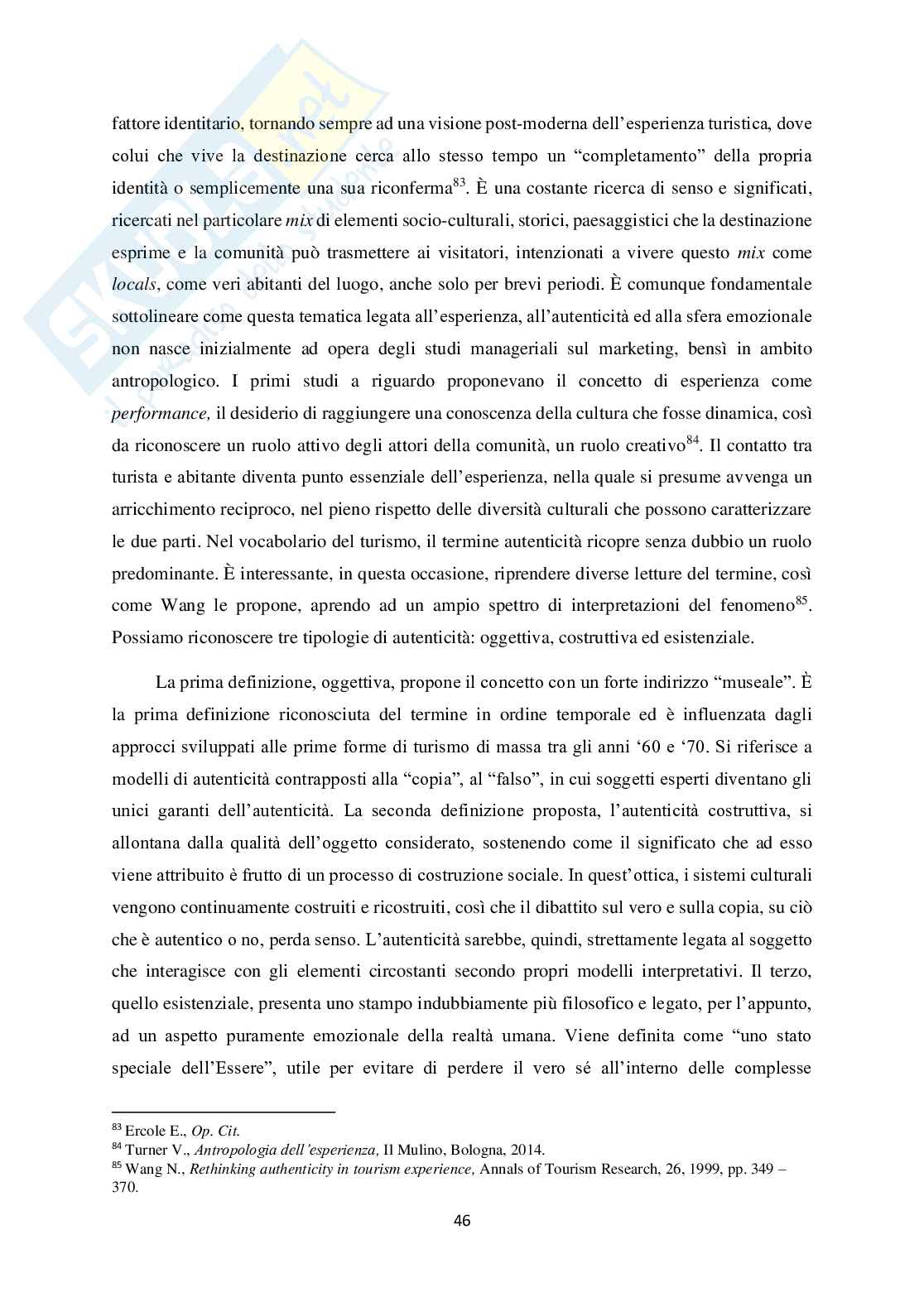 Enogastronomia ed esperienza turistica nelle comunità ospitali Pag. 46