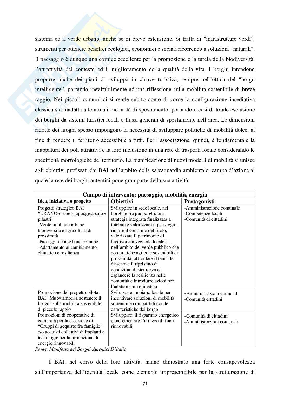 Enogastronomia ed esperienza turistica nelle comunità ospitali Pag. 71