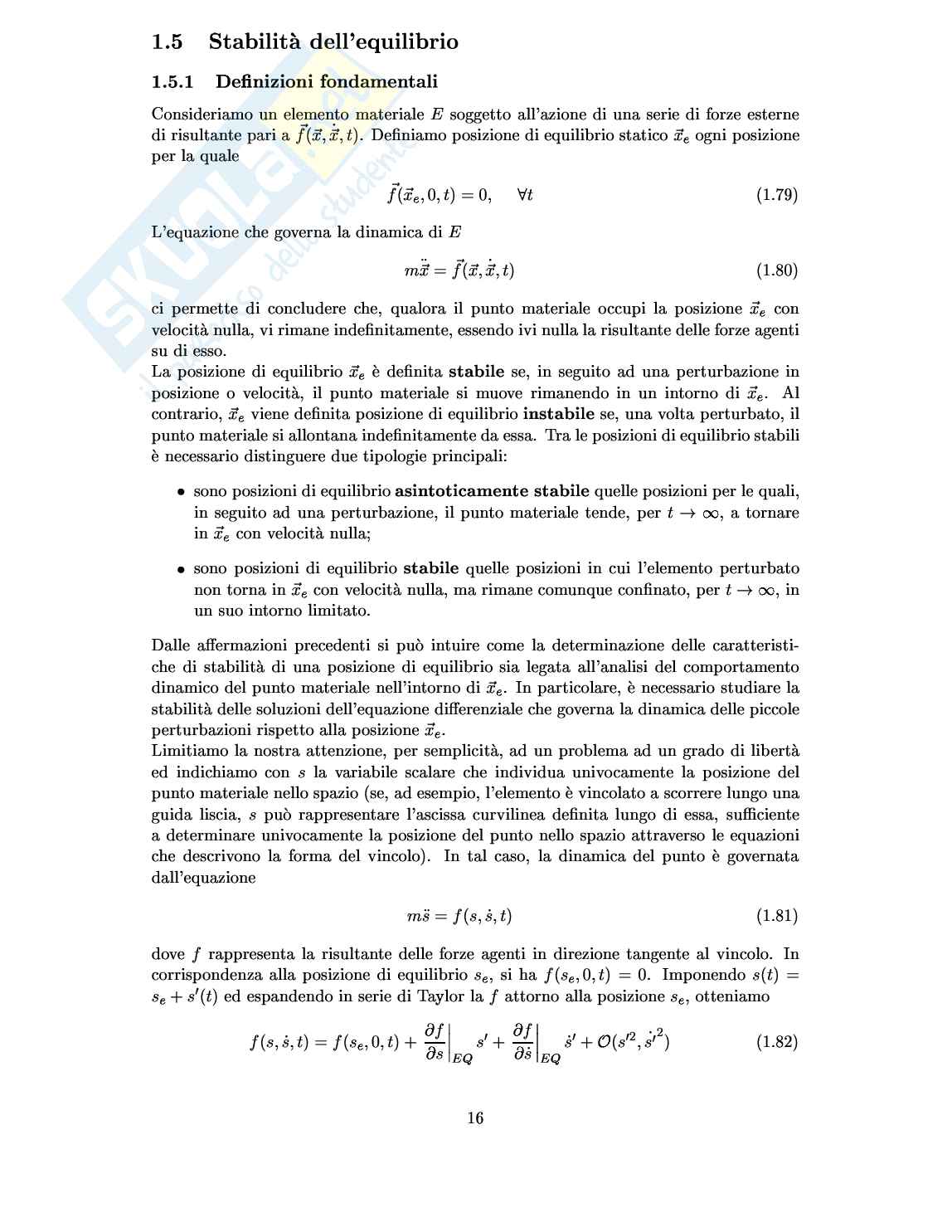 Meccanica razionale Pag. 16