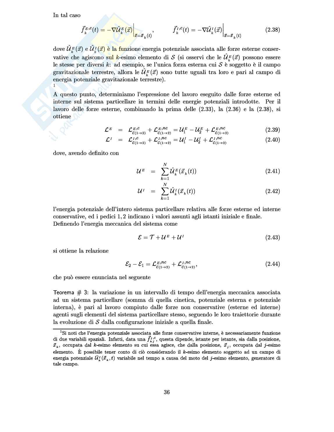 Meccanica razionale Pag. 36