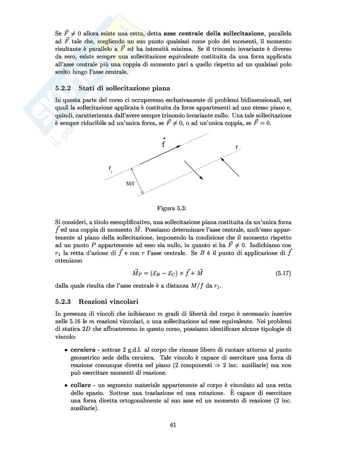 Meccanica razionale Pag. 61
