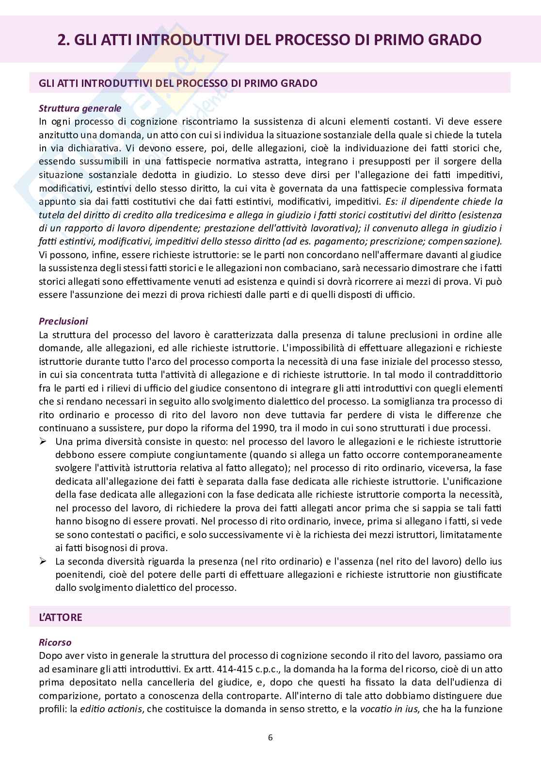 Diritto processuale civile, libro consigliato manuale IV, Luiso  Pag. 6