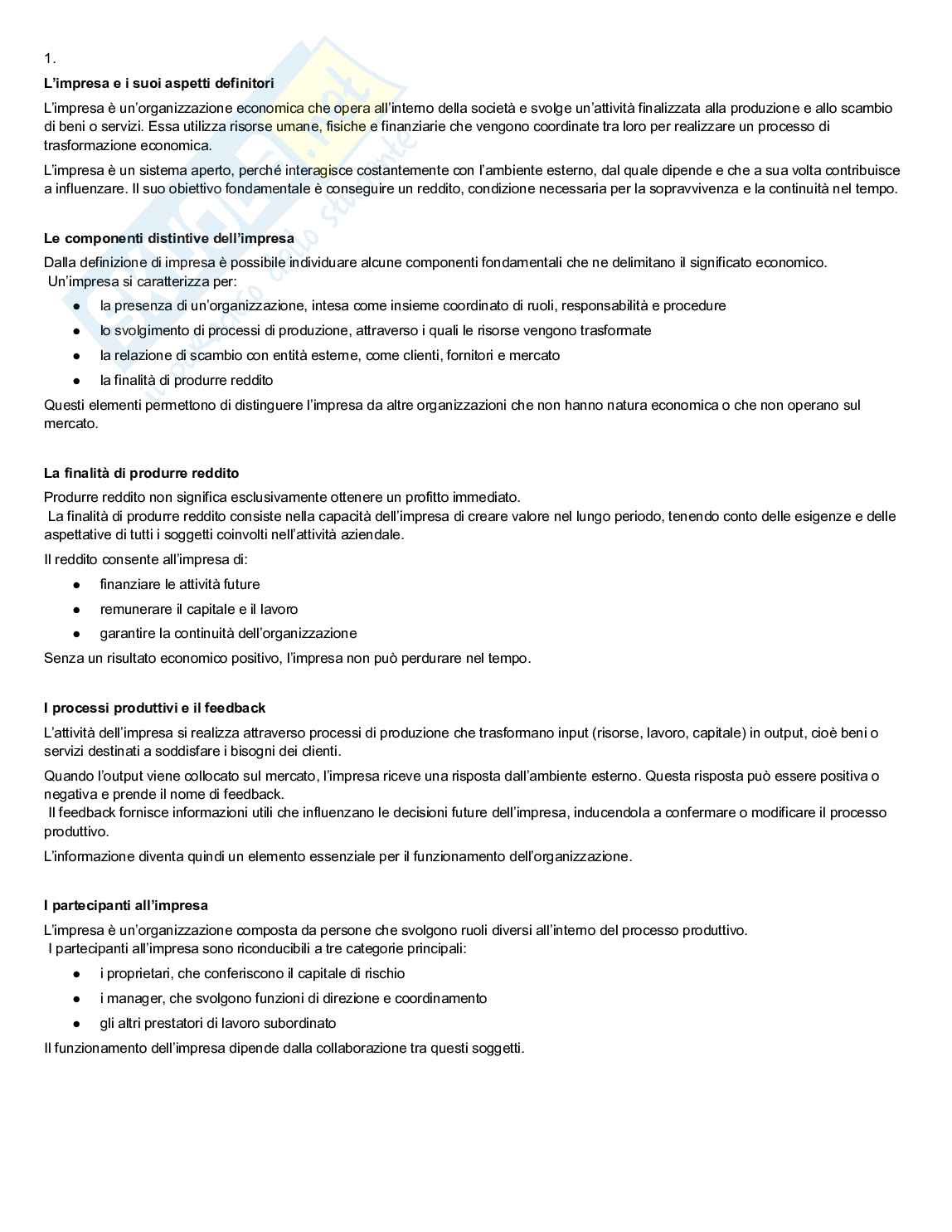 Teorie e governo dell'impresa Pag. 1