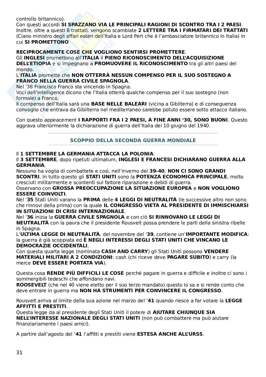 Storia delle relazioni internazionali Pag. 31