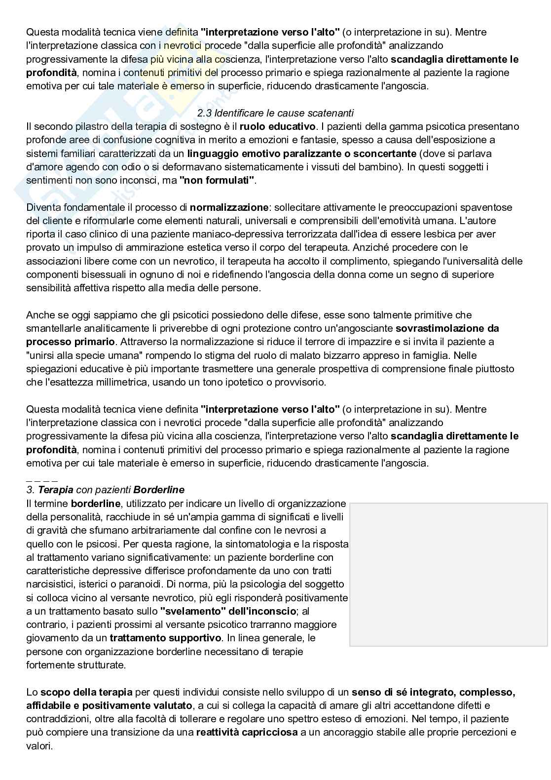 Riassunto esame Psicologia dinamica, Prof. Terrone Grazia, libro consigliato La Diagnosi psicoanalitica, McWilliams Pag. 16