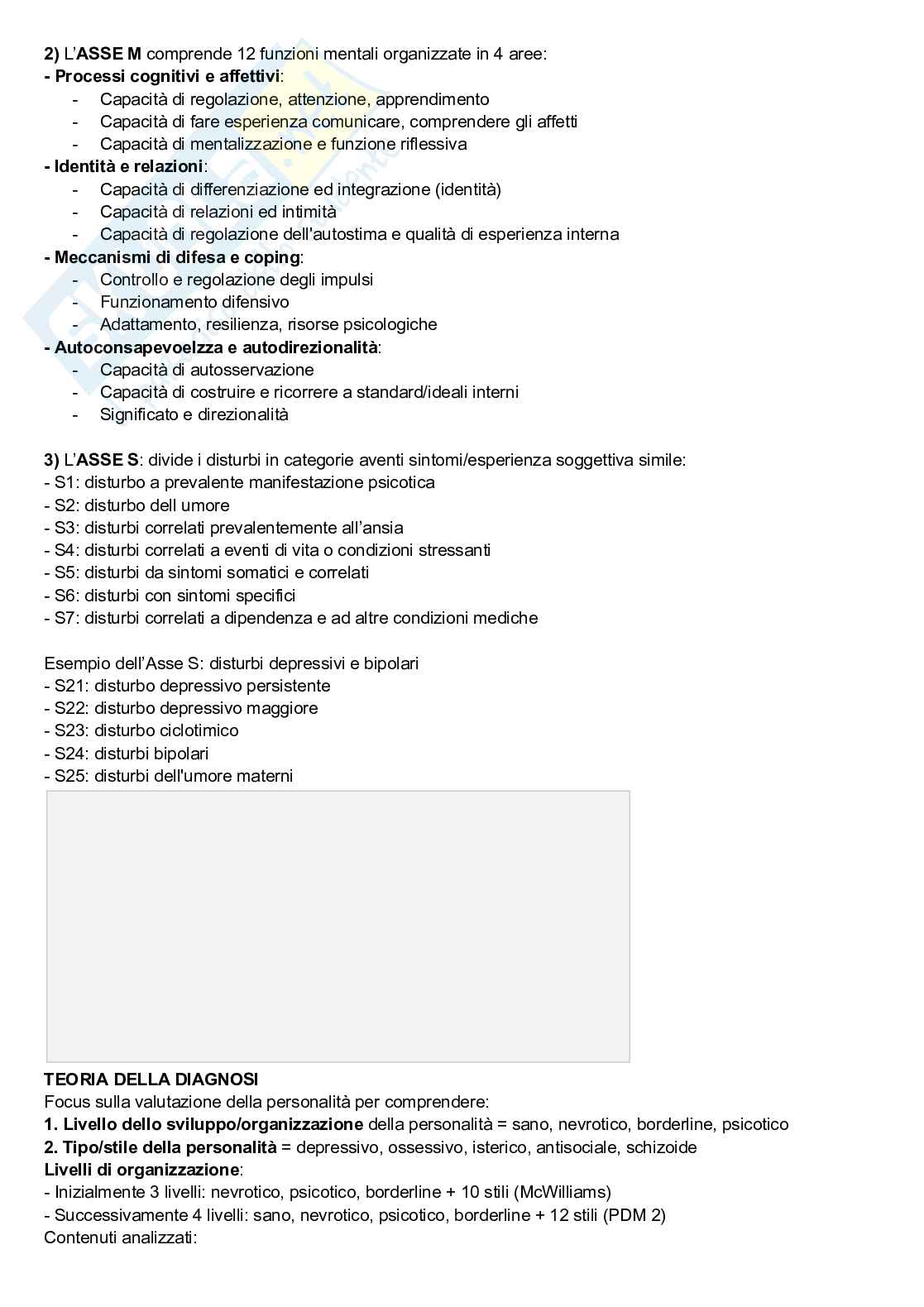 Riassunto esame Psicologia dinamica, Prof. Terrone Grazia, libro consigliato La Diagnosi psicoanalitica, McWilliams Pag. 36
