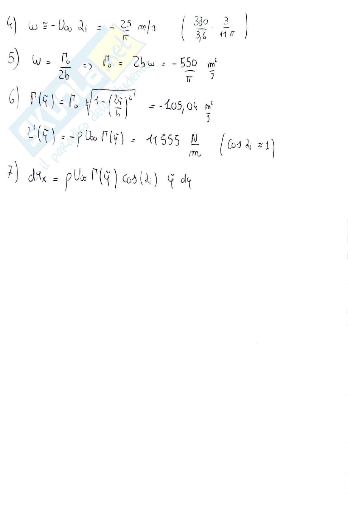 Esercizi d'esame Aerodinamica e gestione termica del veicolo Pag. 26