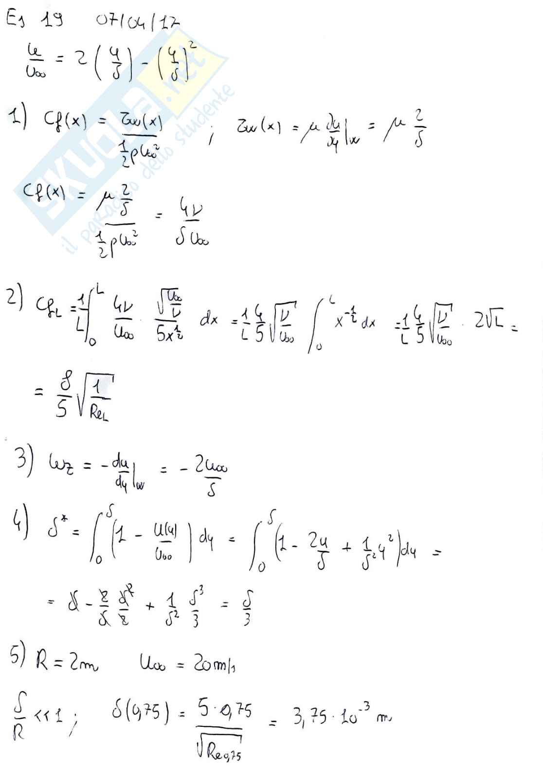 Esercizi d'esame Aerodinamica e gestione termica del veicolo Pag. 31