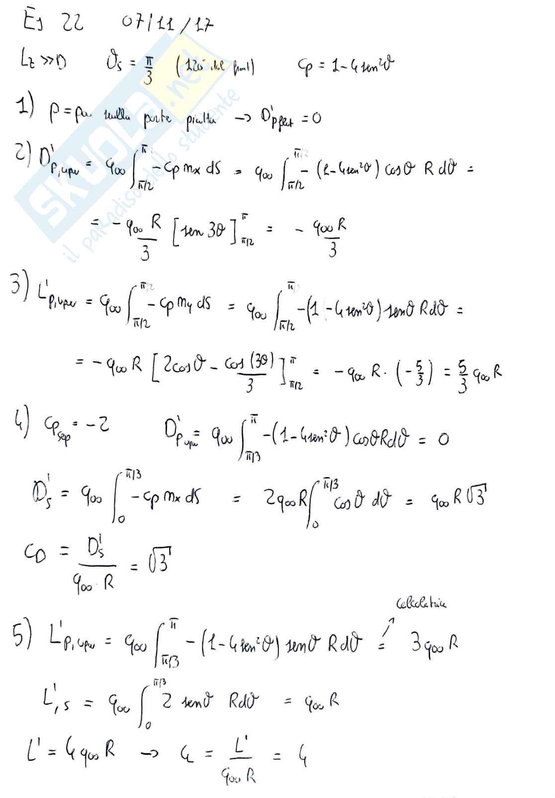Esercizi d'esame Aerodinamica e gestione termica del veicolo Pag. 36
