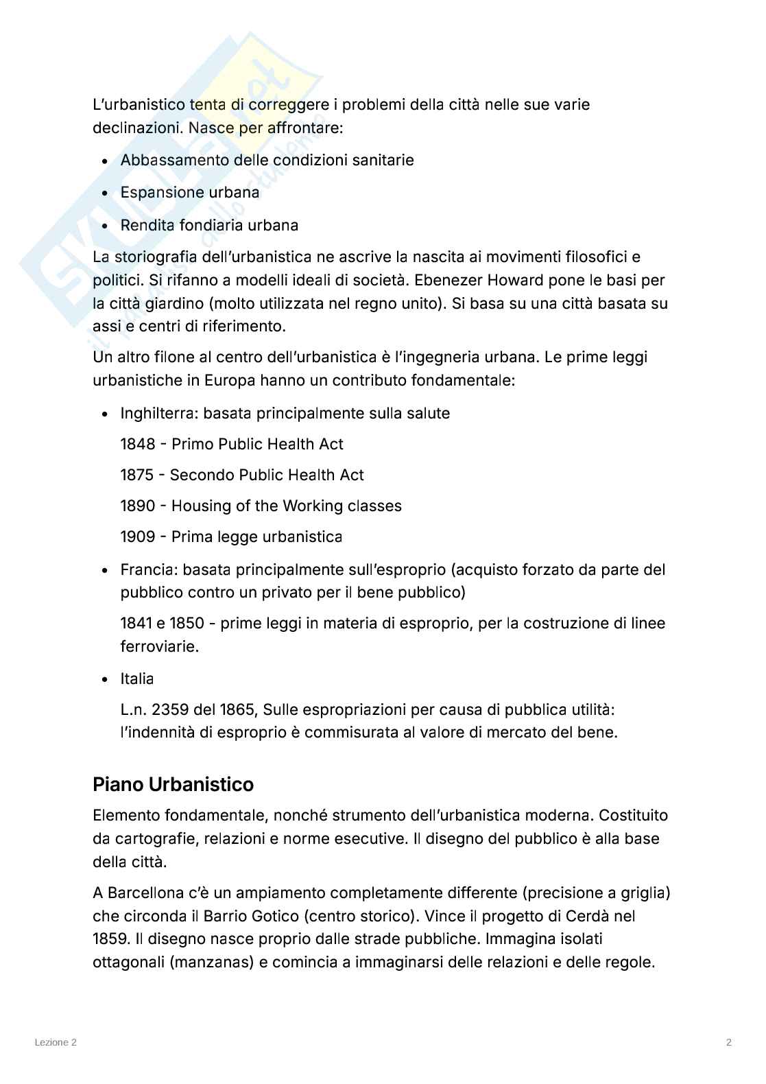 Riassunto esame Laboratorio di urbanistica - strumenti e programmi per la trasformazione urbana, Prof. Bruzzese Maria Antonella, libro consigliato Questioni di architettura e urbanistica, De Carlo Pag. 2