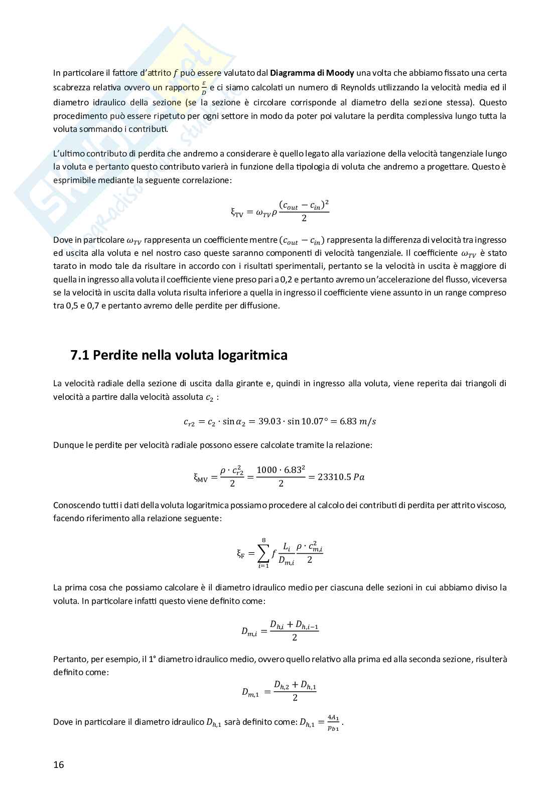 Dimensionamento pompa centrifuga Pag. 16