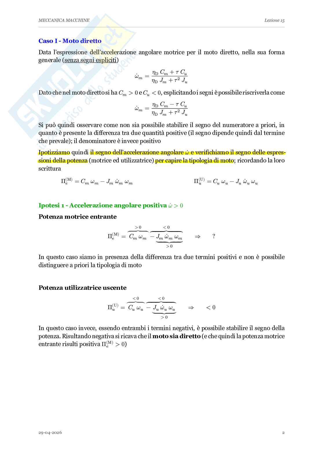 Appunti completi lezioni di Meccanica applicata alle macchine - Parte 2 Pag. 11