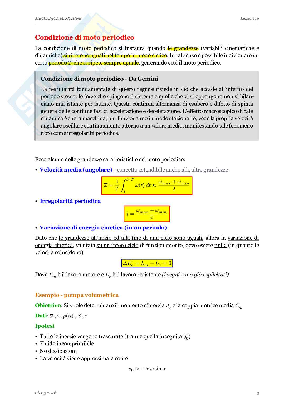Appunti completi lezioni di Meccanica applicata alle macchine - Parte 2 Pag. 21