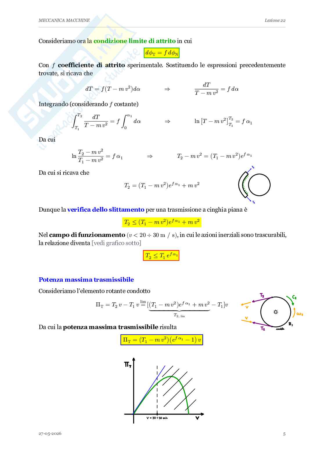 Appunti completi lezioni di Meccanica applicata alle macchine - Parte 2 Pag. 61
