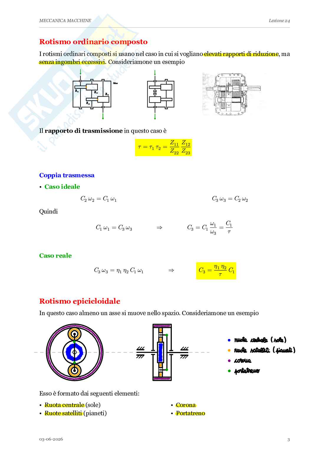 Appunti completi lezioni di Meccanica applicata alle macchine - Parte 2 Pag. 71