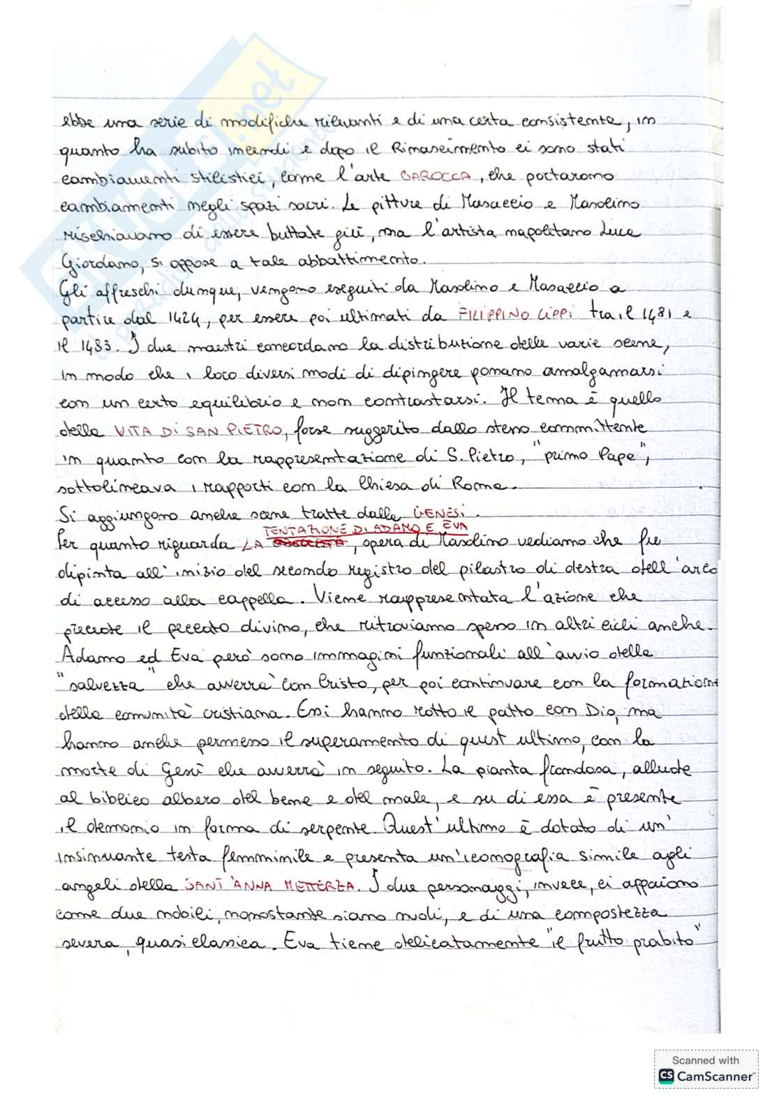 Appunti su Donatello e Masaccio: opere, tecniche e stili Pag. 11