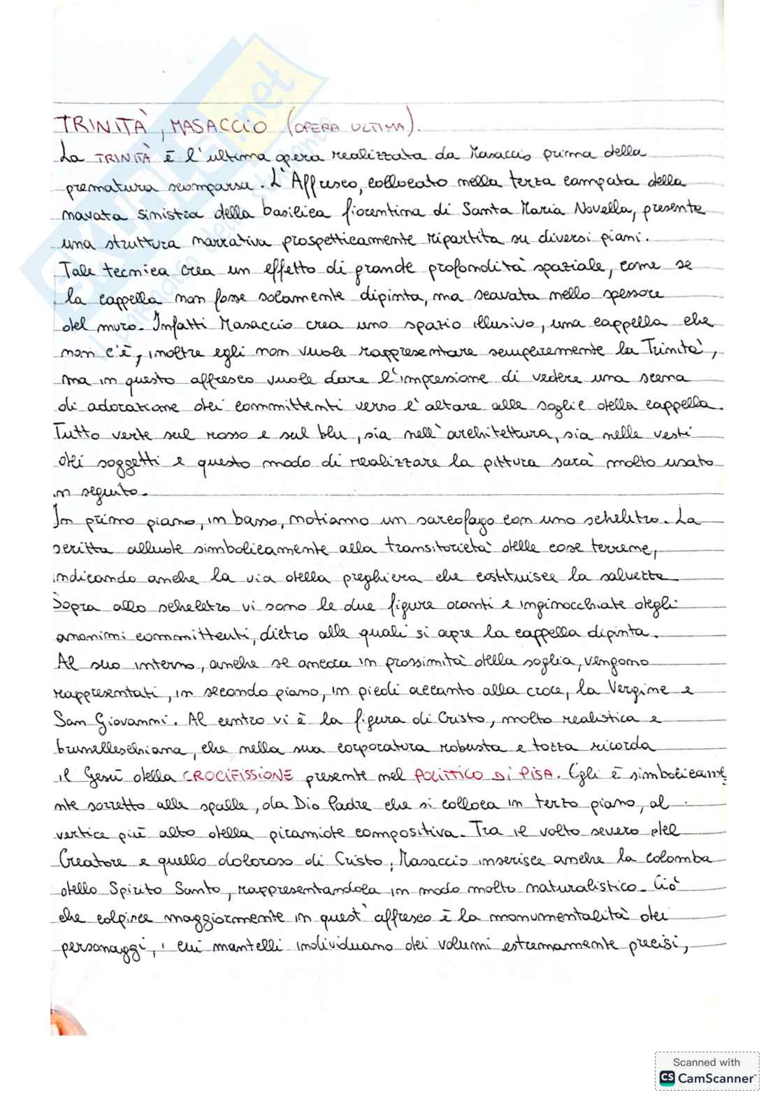 Appunti su Donatello e Masaccio: opere, tecniche e stili Pag. 21