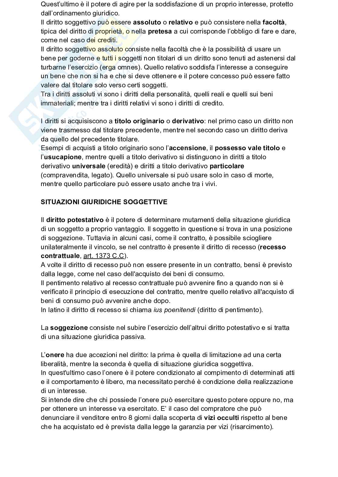 Appunti completi di Diritto privato  Pag. 2