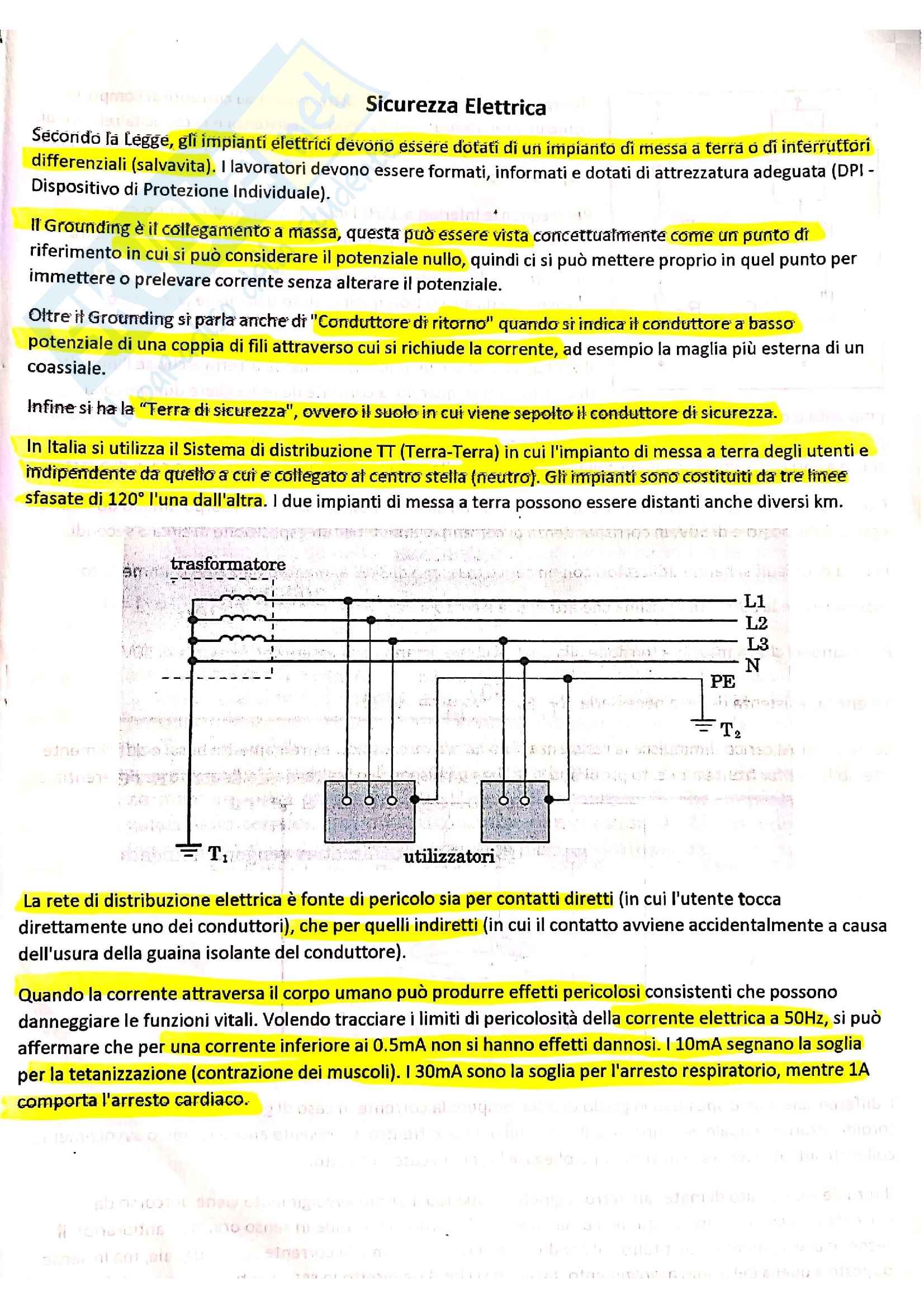 Sicurezza Elettrica Pag. 1