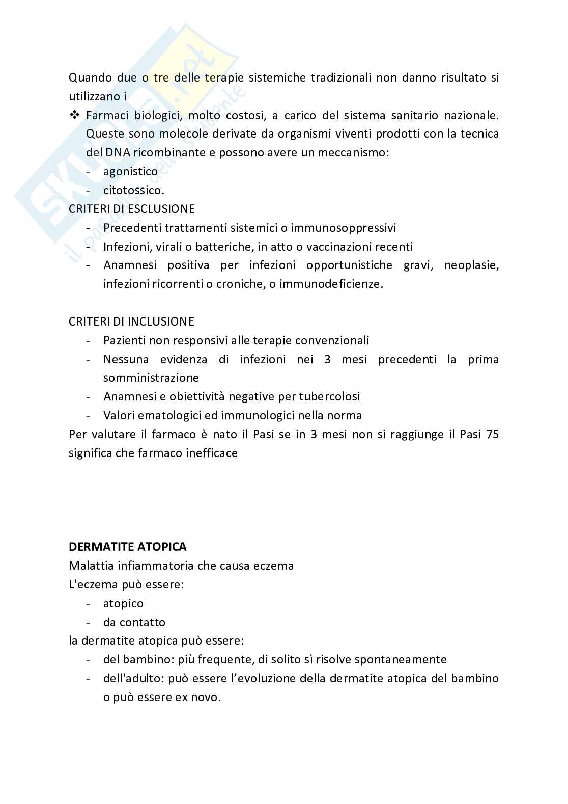 Appunti di Dermatologia  Pag. 6