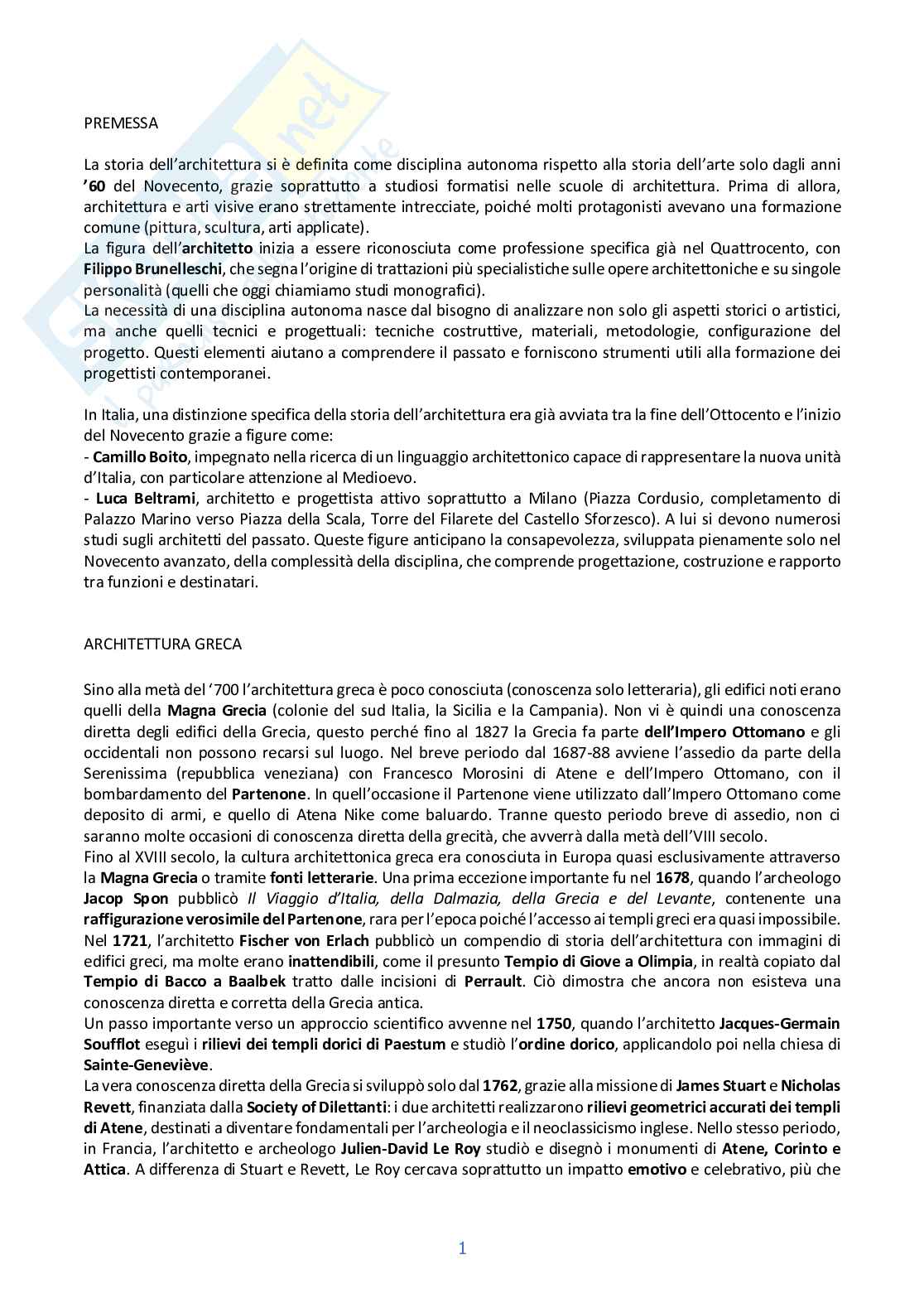 Storia dell'architettura 1 Pag. 1
