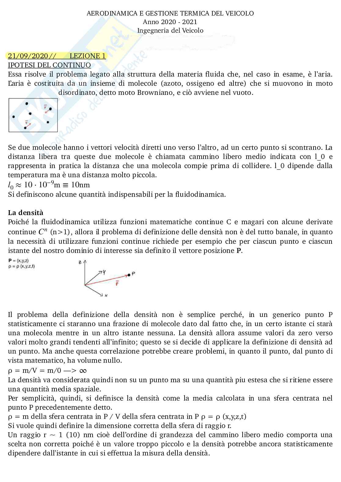 Aerodinamica  Pag. 1