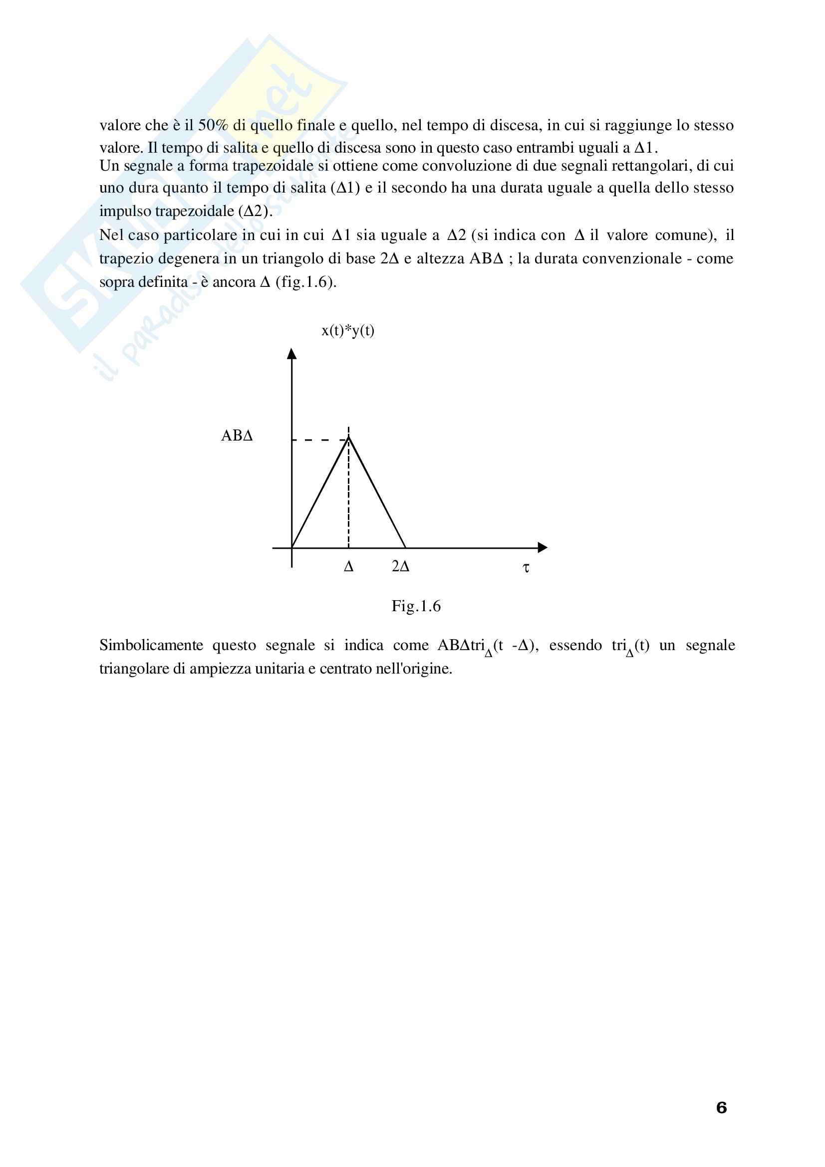 Teoria dei segnali - la convoluzione Pag. 6