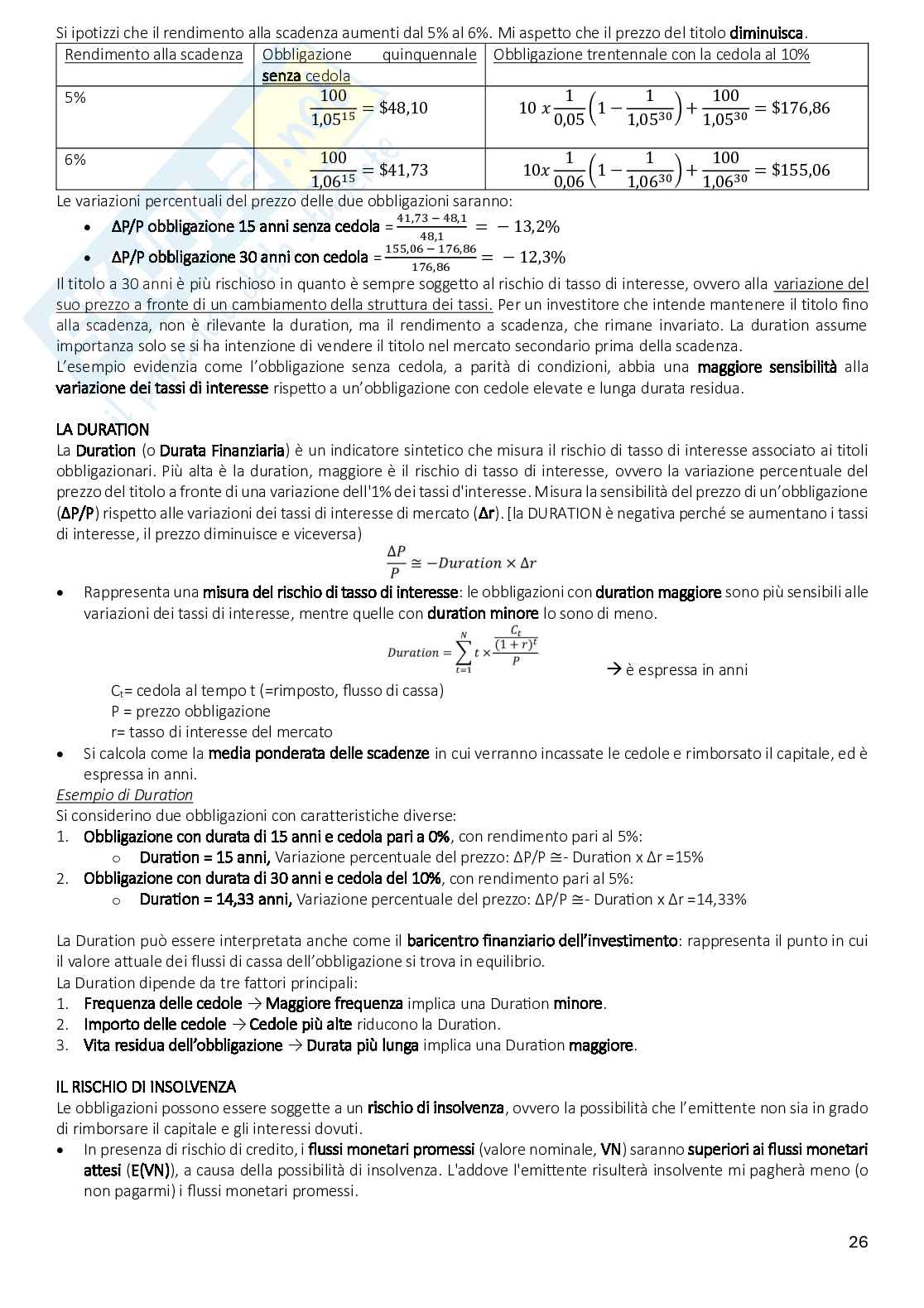 Riassunto esame Teoria della finanza e finanza aziendale, Prof. Sapienza Elena, libro consigliato Finanza aziendale, Berk  Pag. 26
