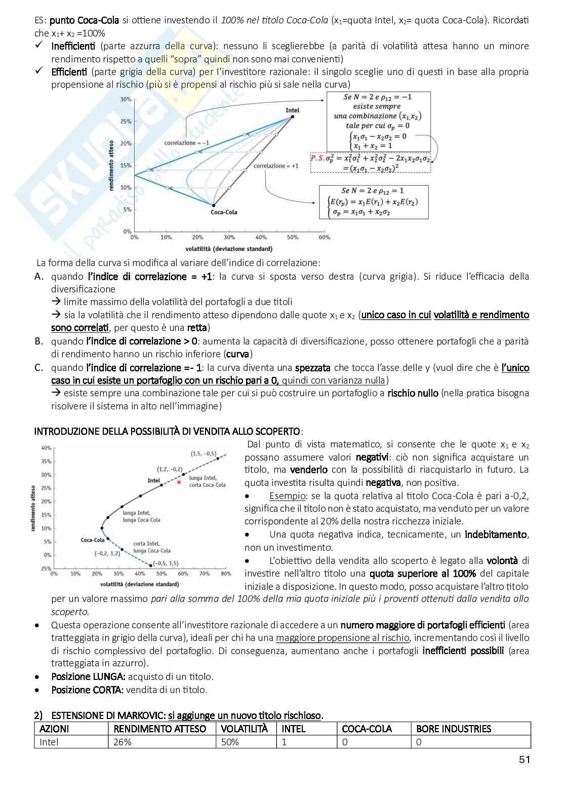 Riassunto esame Teoria della finanza e finanza aziendale, Prof. Sapienza Elena, libro consigliato Finanza aziendale, Berk  Pag. 51