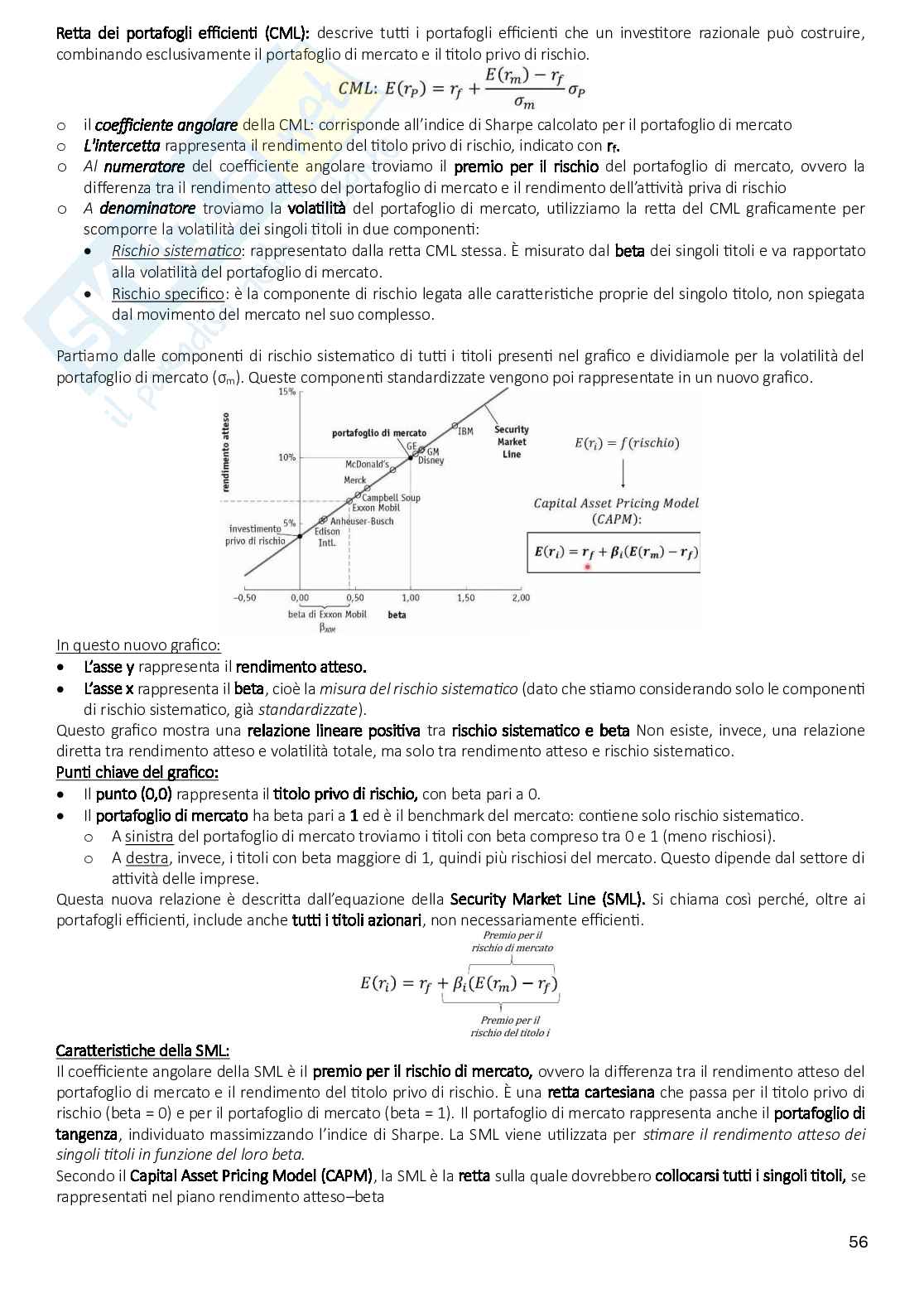 Riassunto esame Teoria della finanza e finanza aziendale, Prof. Sapienza Elena, libro consigliato Finanza aziendale, Berk  Pag. 56