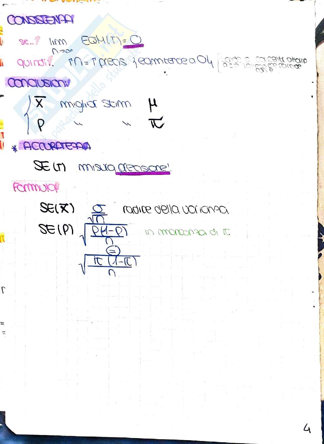 Formulario di Statistica Pag. 26