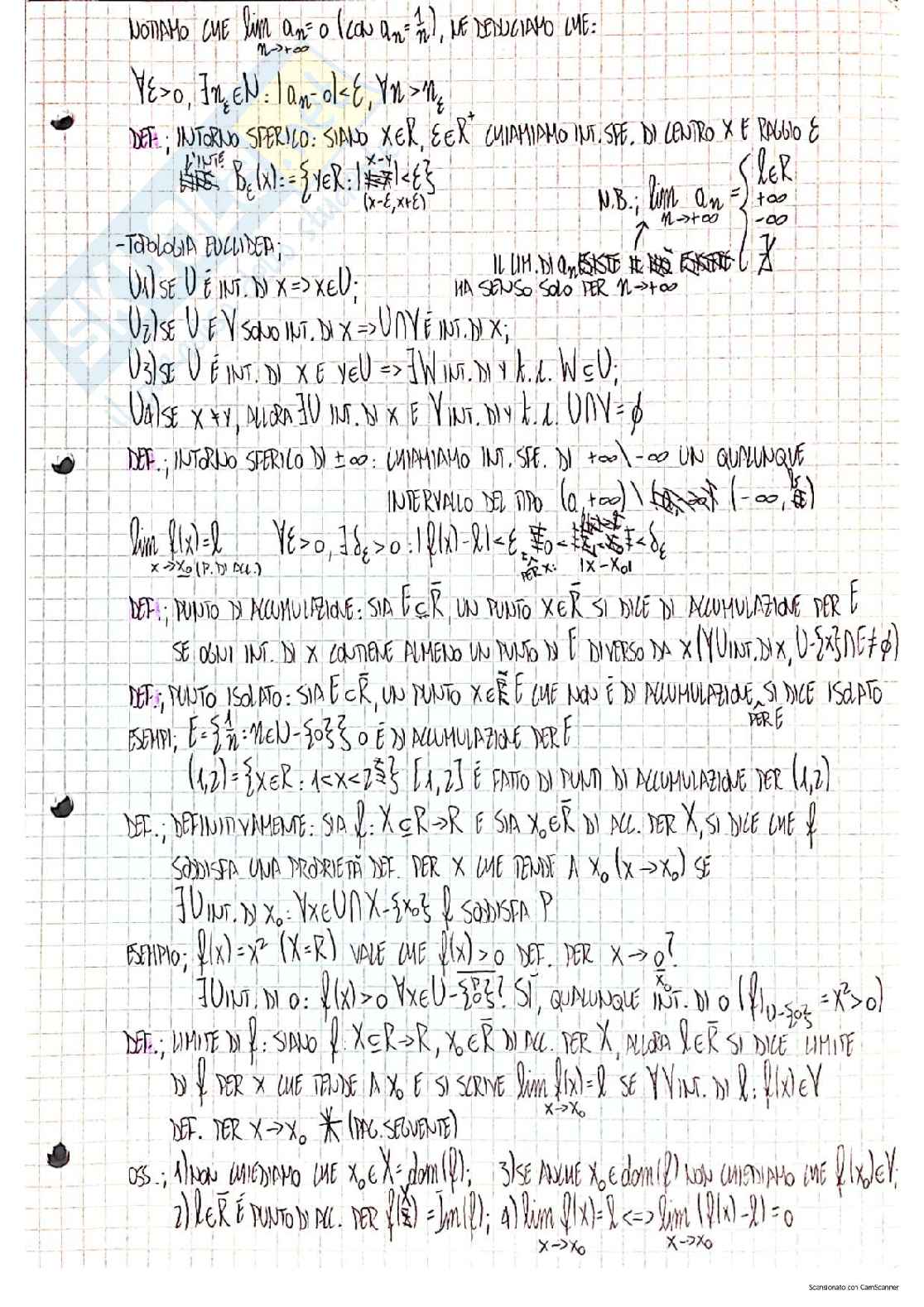 Analisi matematica 1 - Appunti completi Pag. 11