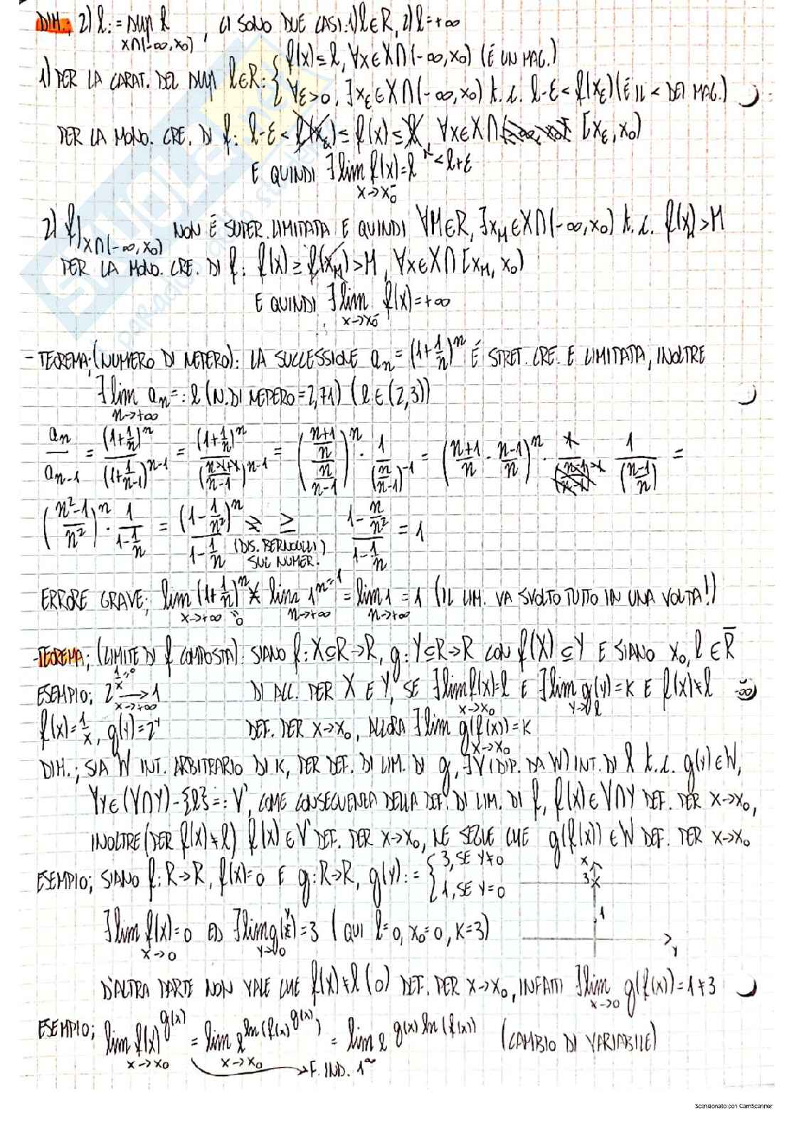 Analisi matematica 1 - Appunti completi Pag. 16