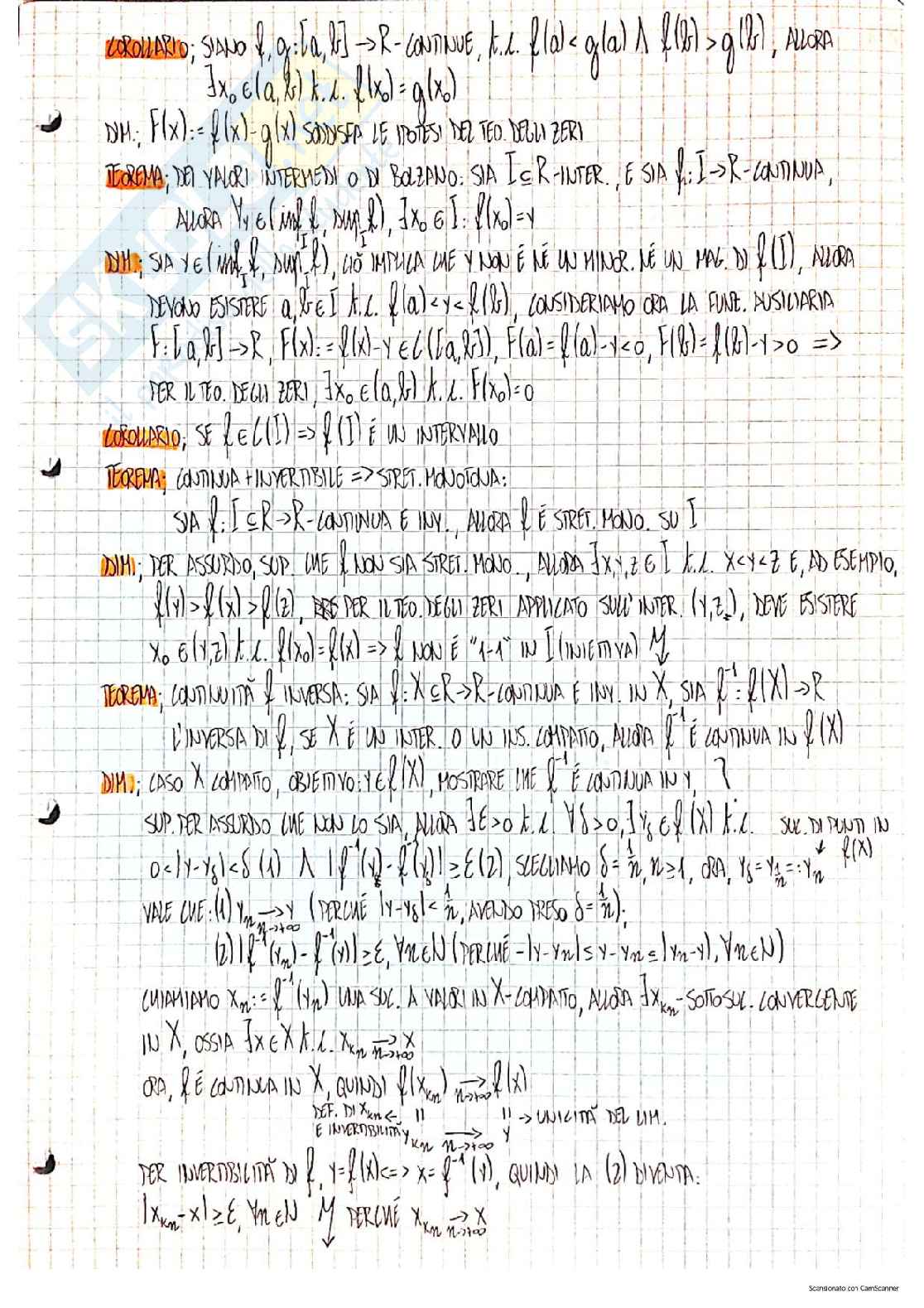 Analisi matematica 1 - Appunti completi Pag. 21